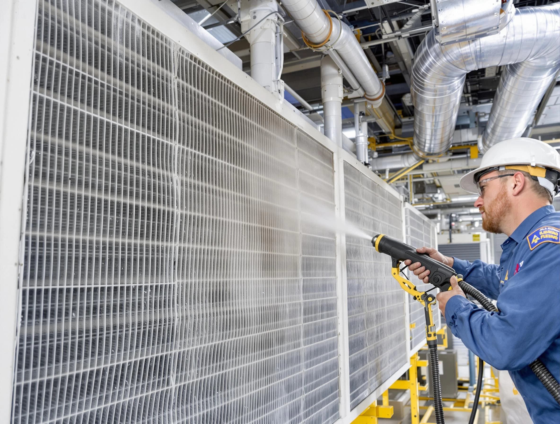 Professional commercial coil cleaning by Newcastle Air Duct Cleaning in Newcastle