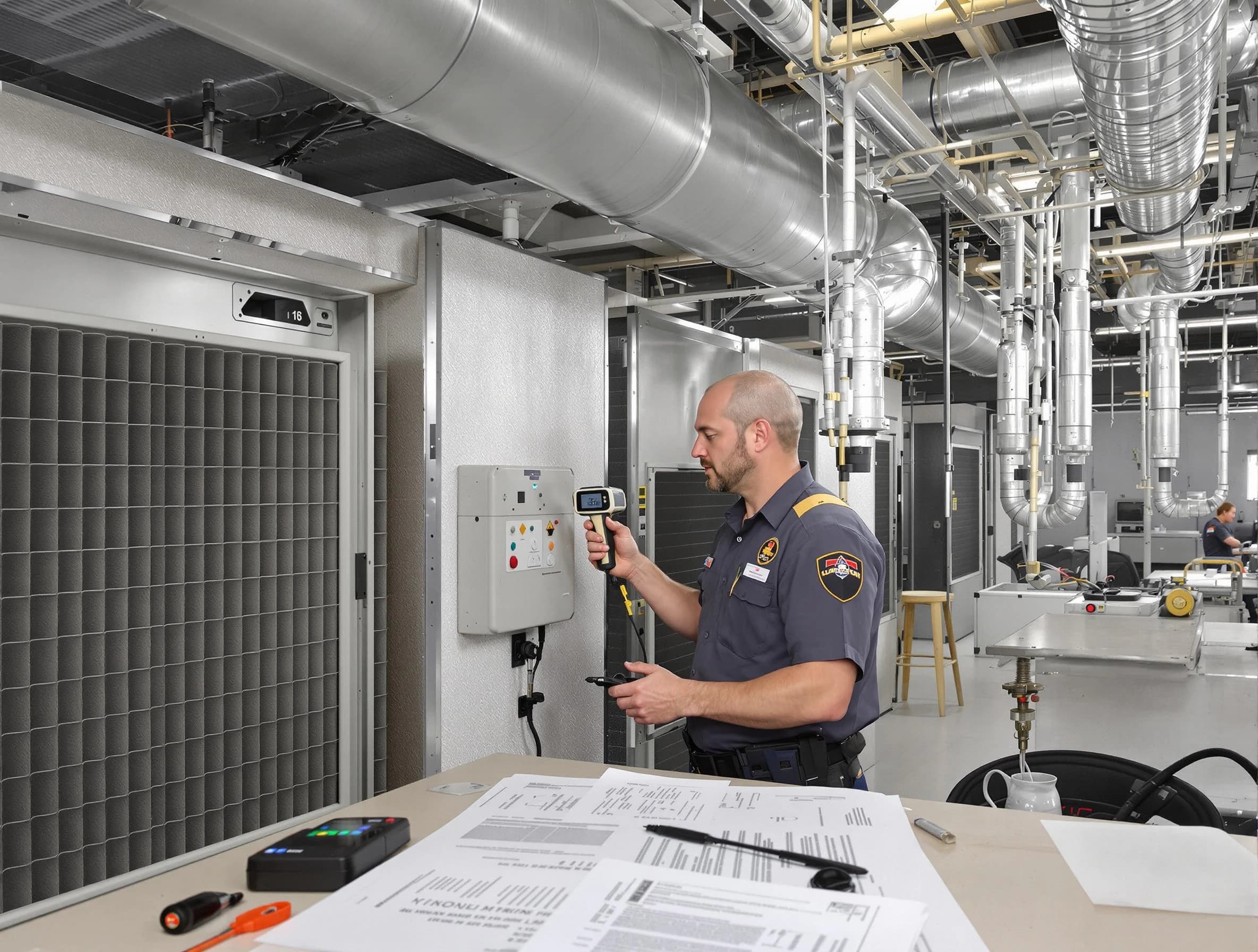 Professional filter system inspection by Newcastle Air Duct Cleaning in Newcastle