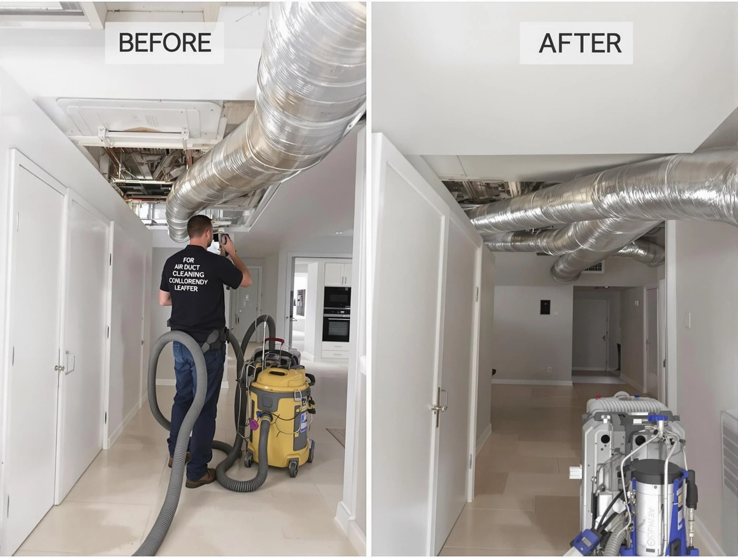 Newcastle Air Duct Cleaning professional performing thorough air duct cleaning in Newcastle