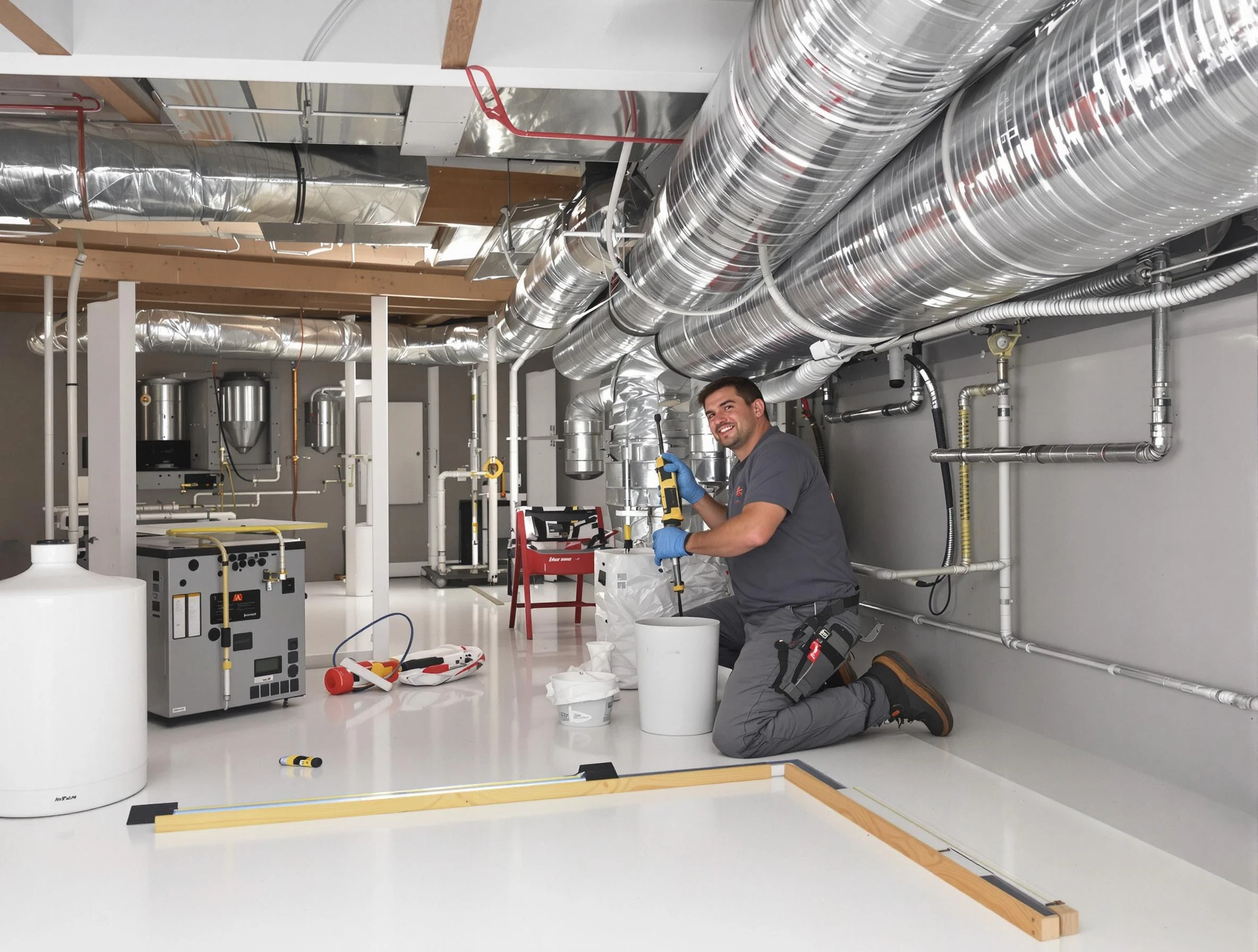 Professional duct sealing service by Newcastle Air Duct Cleaning in Newcastle