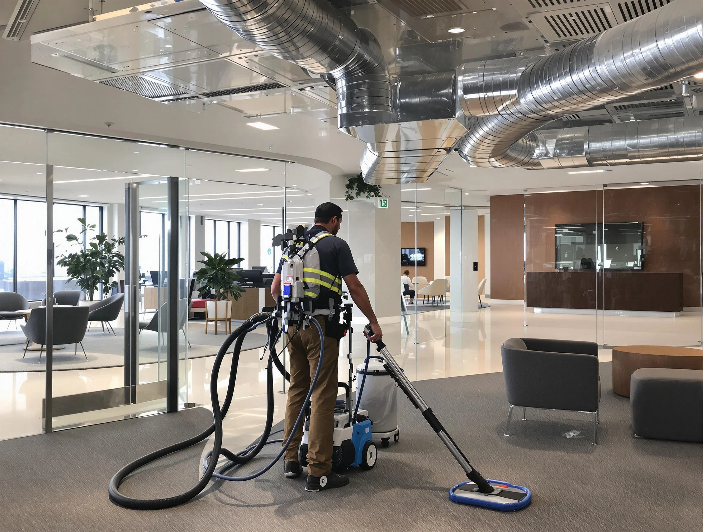 Commercial duct cleaning service by Newcastle Air Duct Cleaning in Newcastle