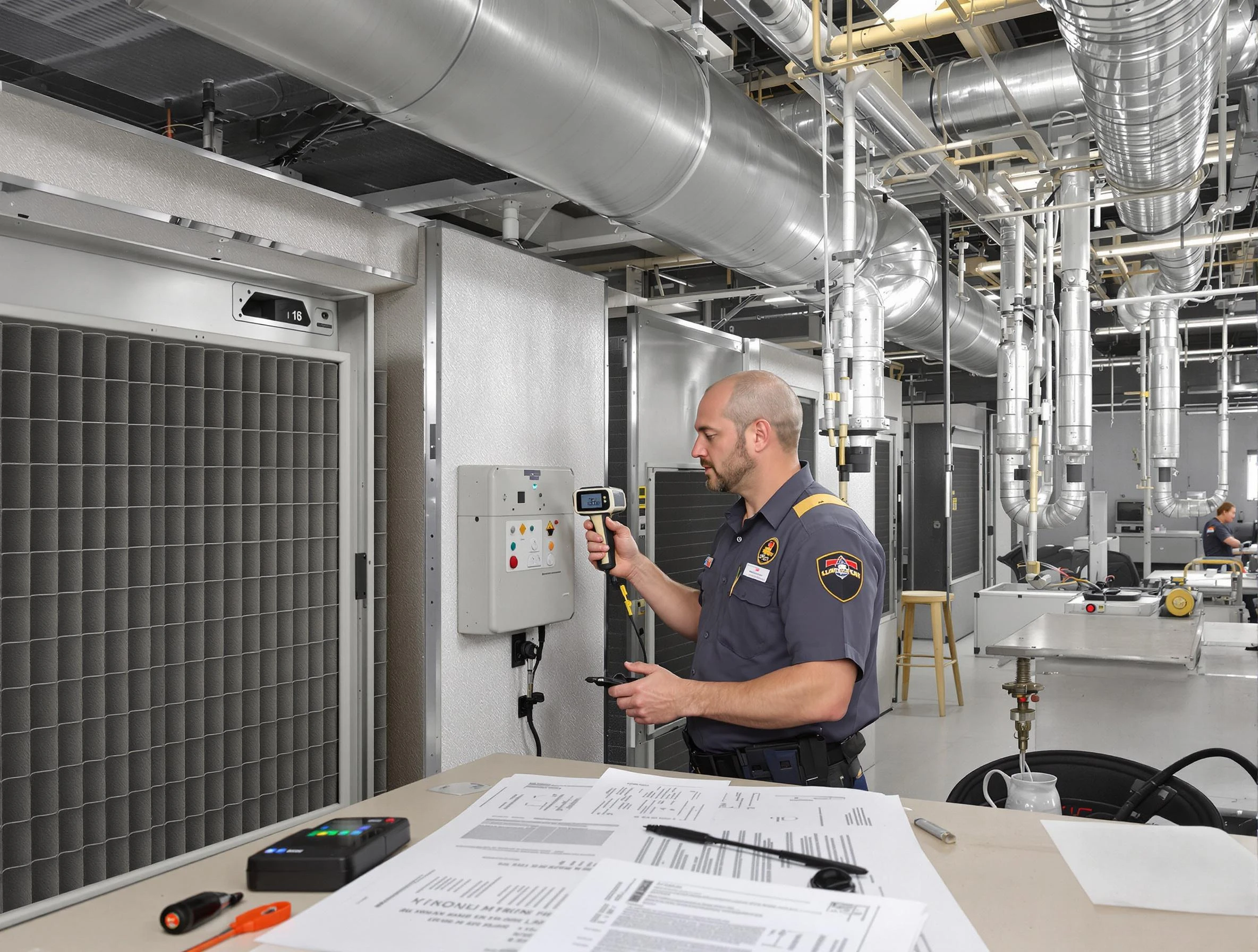 Professional filter system inspection by Newcastle Air Duct Cleaning in Newcastle